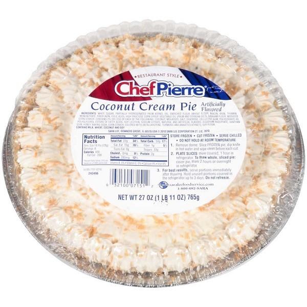 PIE Coconut Cream 10'' T&S 6 x 765 GR - cs