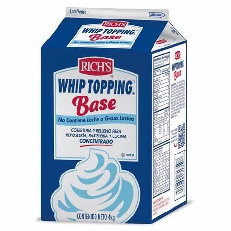 Richs Whip Topping RTW 4 x 3.6 kg - cs