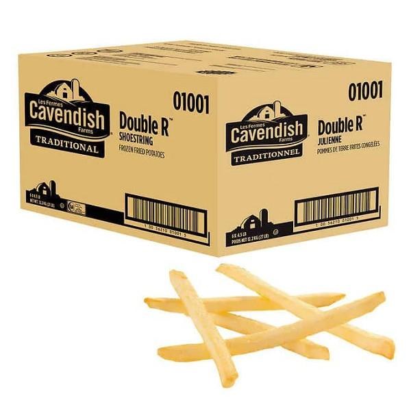 01001 - Cavendish Double R - 9/32 Shoestring Fries - 6 x 4.5 lbs - cs