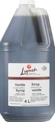 Lynch VANILLA Milkshake Syrup - 2 x 4L - cs
