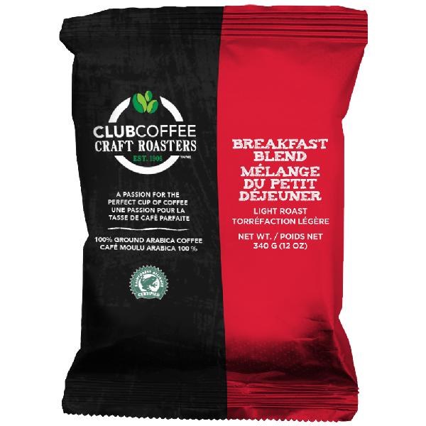 93420- Club Coffee- Craft Roasters Breakfast Blend 64 x 2 oz - cs