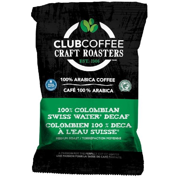94025 - Club Coffee - 100% Colombian DECAF 42 x 2 oz - cs