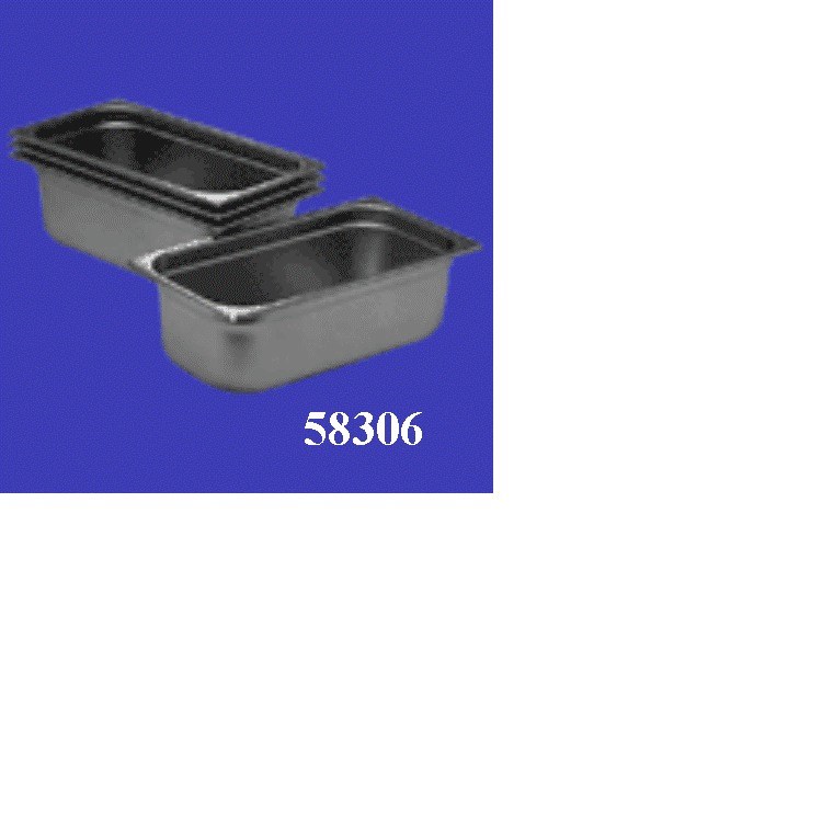 5781306 - 6" x - One Third Size Pan - Stainless Steel - ea