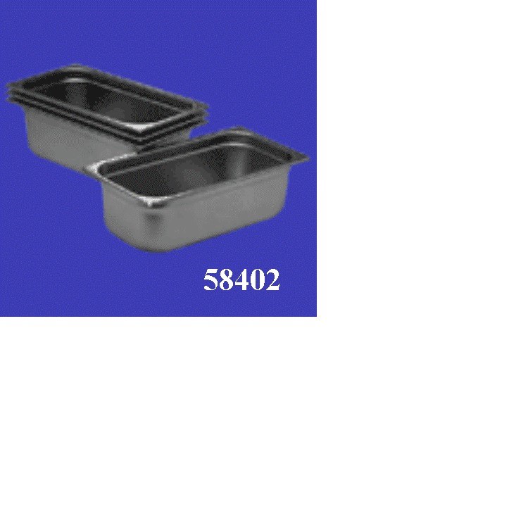 2.5" x - Quarter Size Pan - Stainless Steel - ea