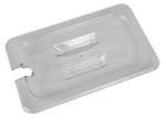 Half Size Lid - Slotted - Plastic - Clear - ea