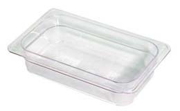 59202 - Half Size - 2.5" x Clear Food Pan - ea