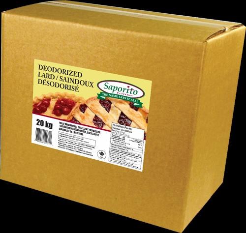 Saporito Deoderized Lard 20KG - cs