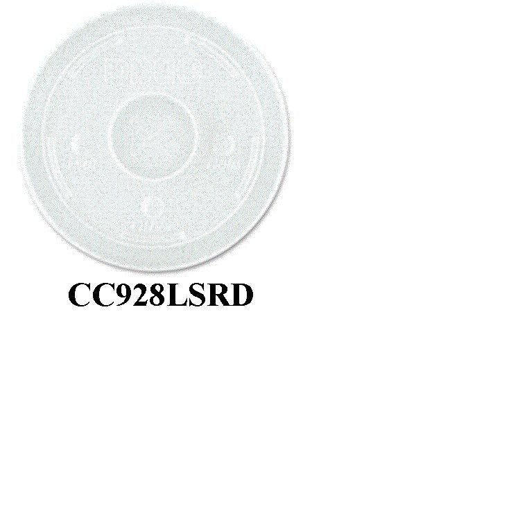 928LSRD - Straw Slot Lid for 32 oz Paper COLD CUP 600/cs