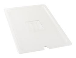 1/3 Size Lid - Slotted - Plastic - Clear - ea (CLEARANCE)
