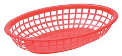 9.375in x 6" x - Oval Basket - Black - ea