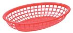 BB96R - 9.375in x 6" x - Oval Basket - Red - ea