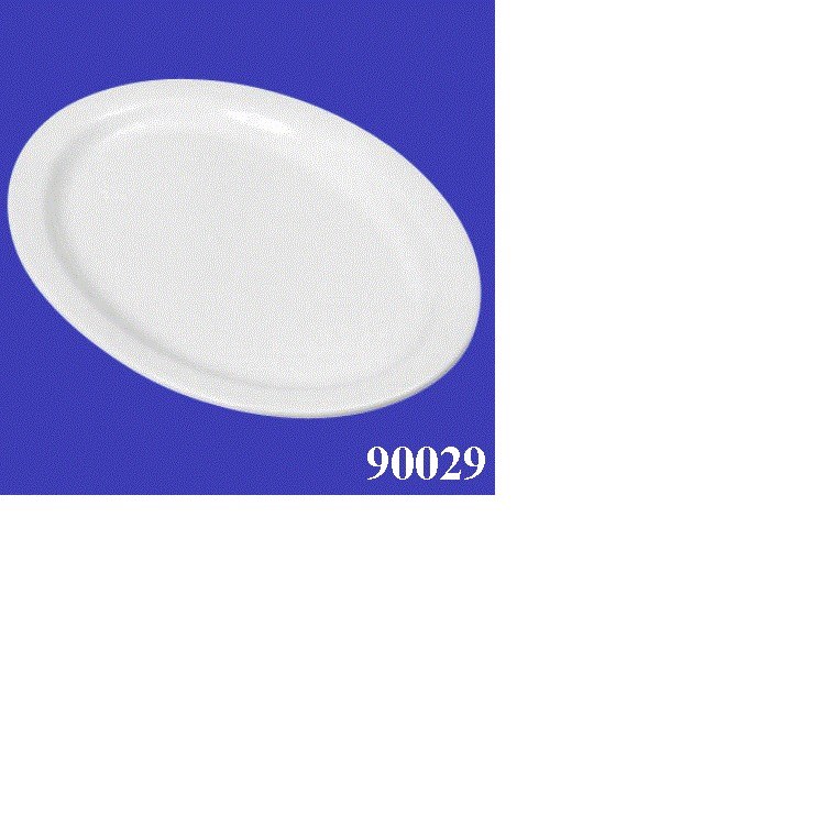 11.75" x - Oval Platter - White - dz