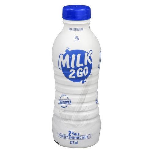 Milk 2 Go - 2% - Inc Dep And Env - 6 X 473ML