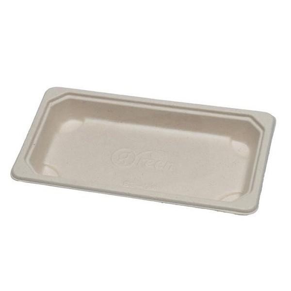 SH-4- 6.5x3.5x1.75" Compostable Fibre Sushi Tray 600-cs (clearance)