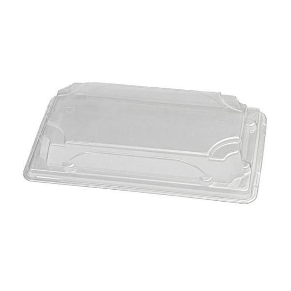 SH4L- PET lid for SH4 Sushi Tray 600-cs (clearance)