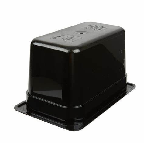 CAM64CW110 - 1/6 Black Insert 4" Deep - EA (CLEARANCE)