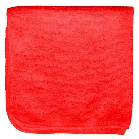 14 x 14 Red Microfiber Cloth 12-pk