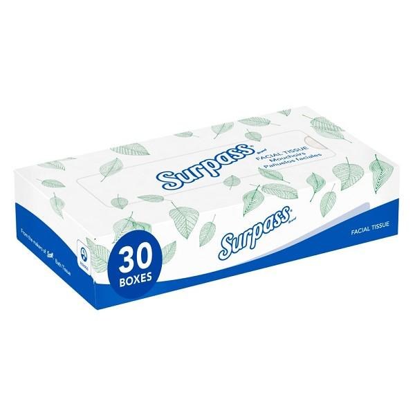 21340- KC Surpass Facial Tissue 100x30 -cs