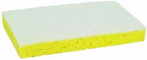 Yellow and White Scouring Sponge 20 - cs (CLEARANCE)