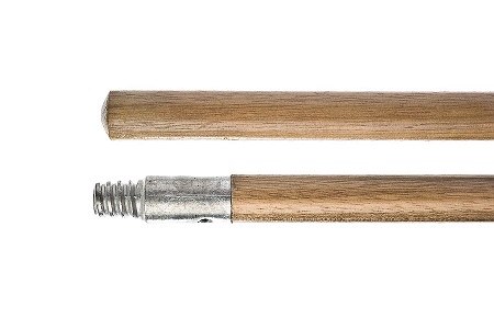 60" x Wooden Handle Metal Tip - ea