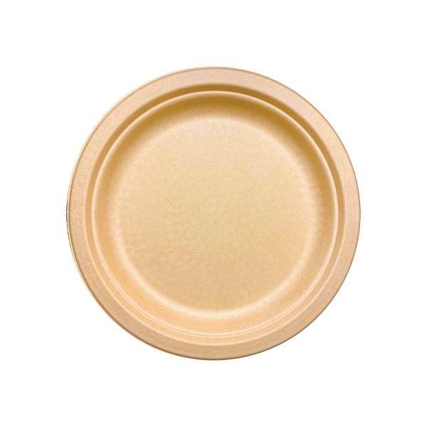 80104/ ECORP7-SC- 7" Sugar Cane Compostable Kraft Plate 1000-cs
