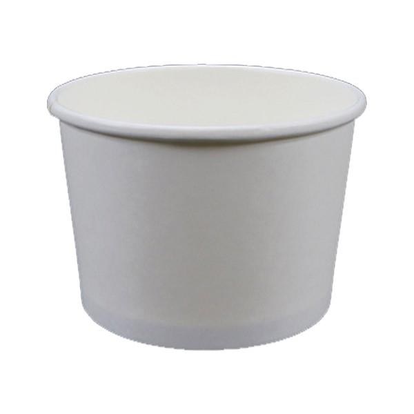 80243 16 oz WHITE Paper Food Container 500 - cs