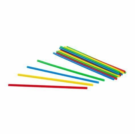 STR-CSS-6AT- Hy Stix Mixed 6" Cocktail Straw (3.6mm) 500-box