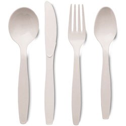 91-460- Touch- Fork 6.3125" x White -  MEDIUM WEIGHT 4 x 300 - cs