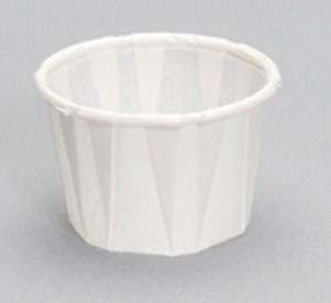 F075 - .75 oz (20ml) Portion Cup - PAPER - Genpak - 250 - box