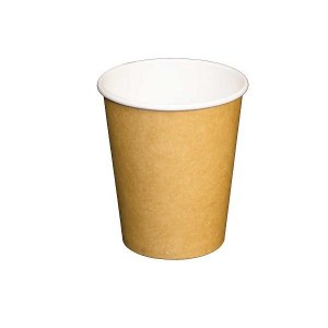 90722 - 8 oz Kraft Paper Single Wall Hot Cup 1000 - cs