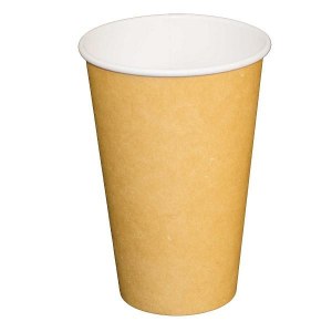 90725 - 16 oz Kraft Paper Single Wall Hot Cup 1000 - cs