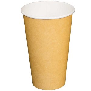 90726 - 20 oz Kraft Paper Single Wall Hot Cup 600 - cs