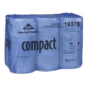 19378 - Compact Coreless Bath Tissue 2-Ply 18 x 1500 sheet - cs