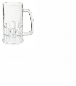 00084 - CL - 12 oz - SAN Plastic Beer Mug - CLEAR - G.E.T. - dz