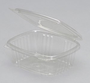 HC-12 - 12 oz Hinged Clear Deli Container 200 - cs