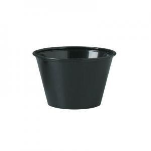 P400E-0100 - 4 oz (118ml) Black Portion Cup 250 - sleeve