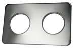 5846- Adaptor Plate Two 6.75" x Openings - ea