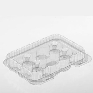 02200- 12 Mini Muffin Container Hinged 500 - cs