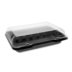 EH8-9111- 1 Compartment Dinner Box Dual Color 125 - cs (Clearance)