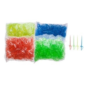 92-930 Touch 3" x Assorted Color Sword Picks 500 - bag