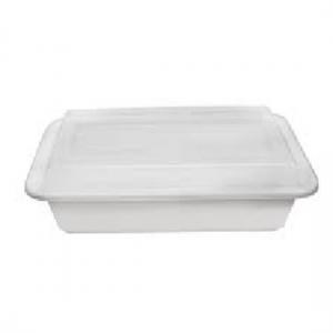 9638/888W- 38 oz 8 x 6  Microwavable Container White W Lids 150 - cs