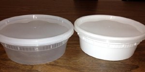 SC8W - 8 oz White Microwavable TD Deli Container W Lids 240 - cs