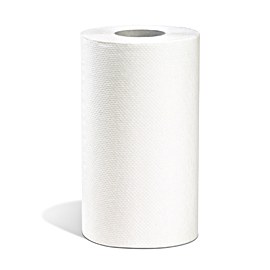 01930 - White Swan 8" x White Roll Towel (R1) 24 x 205 - cs