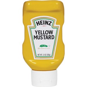 Heinz Upside Down Mustard Bottles 24 x 375ml - cs
