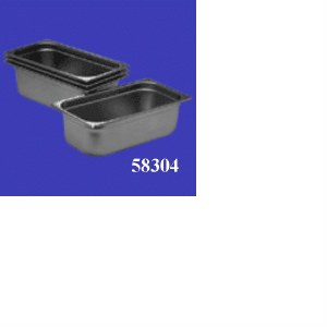 607134- 4" x - One Third Size Pan - Stainless Steel - ea