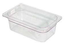 4" x  1/4 size Poly Food Pan - ea