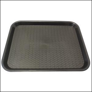 FFT-1216BK - 12in x 16" x Black Fast Food Tray - ea