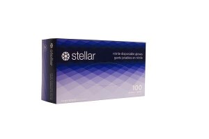 Stellar PLUS Nitrile Glove PF 5 mil LARGE 100-box