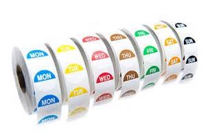 Friday Label Dissolvable 1"x 1" - 1000 per roll