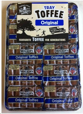 Walkers Original Toffee (Tray) - 100g - 10/Tray (1) (60242)